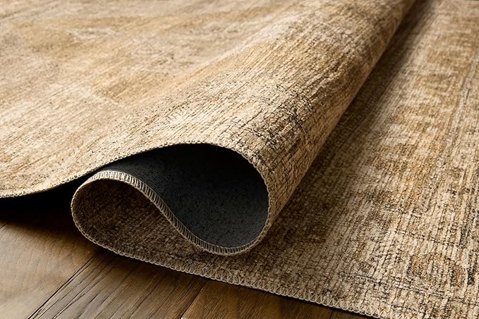 Loloi Amber Lewis Cambria Collection CBR-03 Taupe/Antique Bronze 2'-6" x 7'-6" Runner Rug Jute, Neutral, Vintage Style, Antique Tone, Living, Bedroom, Dining, Carpet