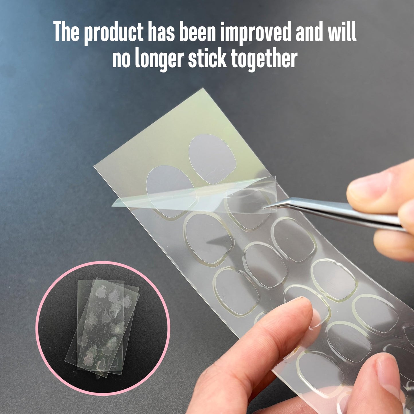NOVO OVO Pre-cut Nail Shaped Repair Sheets Various Sizes with Slim File, Fixation & isolation layer, Bandage for Broken Nail-Surface, Recovery Protective layer for Acrylic, Easy to use 42 units
