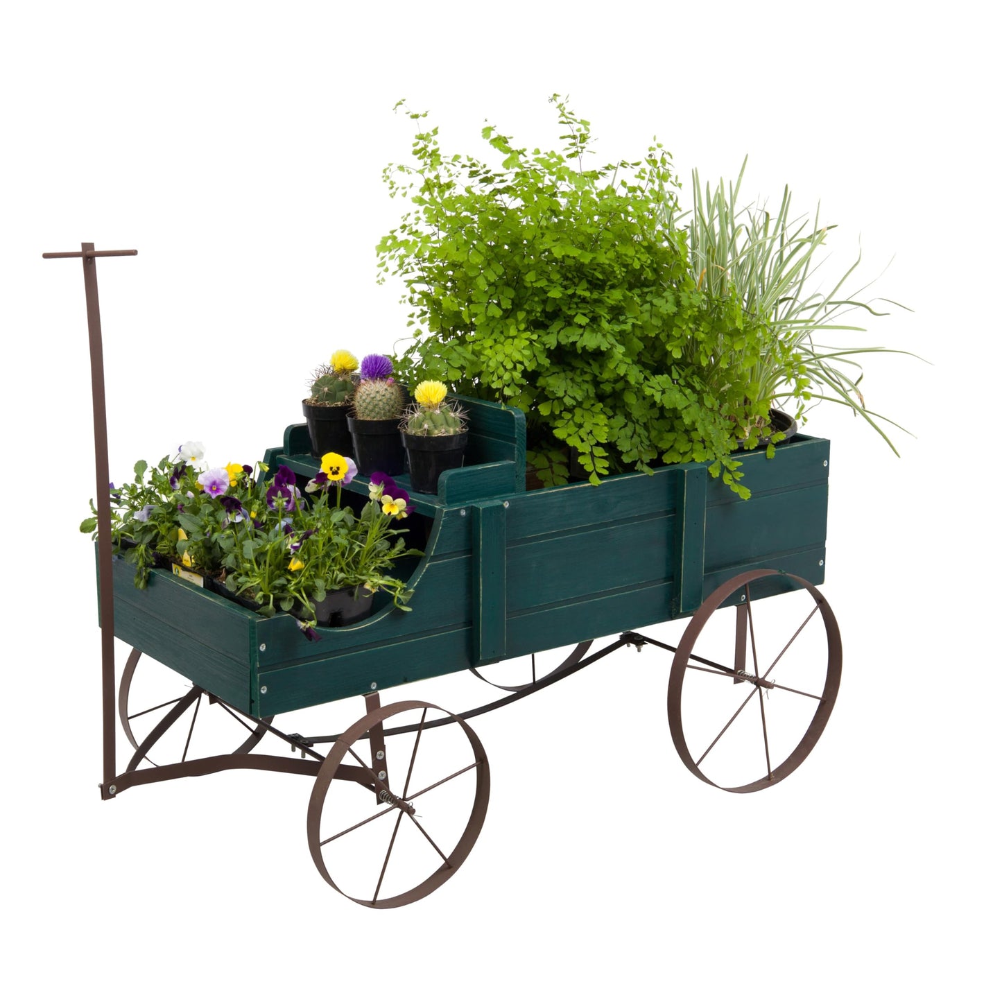 Shine Company 4942GR Wagon Planter, Large, Green