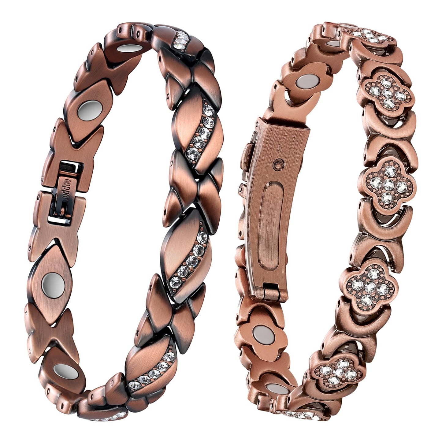 Jecanori Effective Magnetic Bracelets for Women, Ultra Strength Magnet Bracelet with Sizing Tool