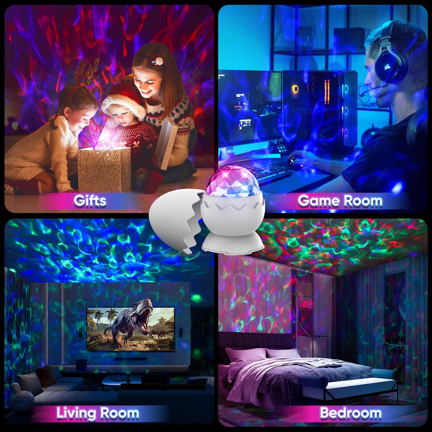 Proran Galaxy Projector for Bedroom, Nebula Galaxy Night Light Projector with Timer and Remote,Gift for Kids Adults for Ceiling,Birthdays,Christmas,Valentine's Day