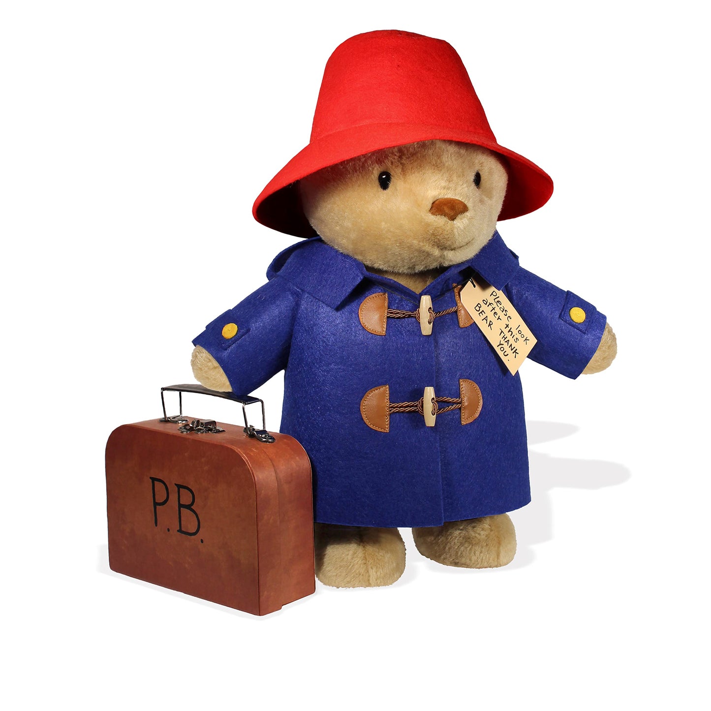 YOTTOY Paddington Bear Collection | Classic Paddington Bear Stuffed Animal Plush Toy w/ Suitcase - 16”H