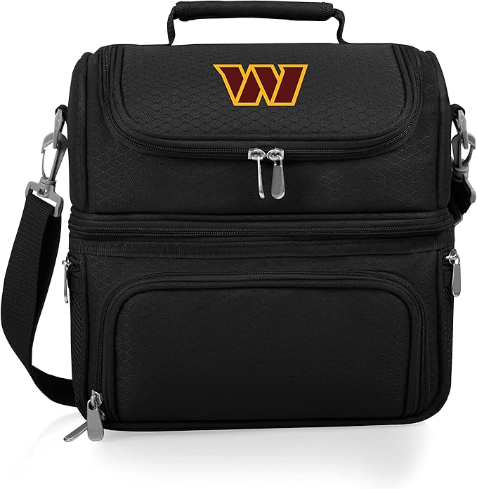 PICNIC TIME NFL unisex-adult NFL Pranzo Lunch Bag, Insulated Lunch Box with Picnic Set, Lunch Cooler Bag