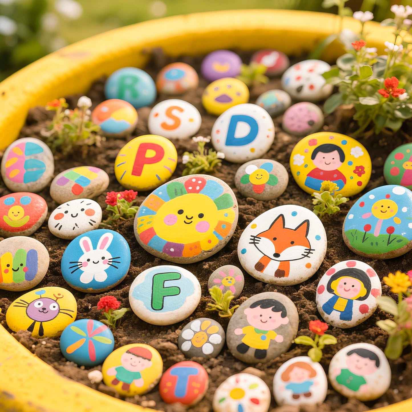 Simetufy 240 Pcs Small Rocks for Painting, 3 Size 0.5-2.8in River Rocks to Paint, Flat Smooth for Arts, Crafts, Kindness Rocks, Garden Decorative 0.5-1in: 200pcs| 1.2-2in: 20pcs | 2-2.8in: 20pc