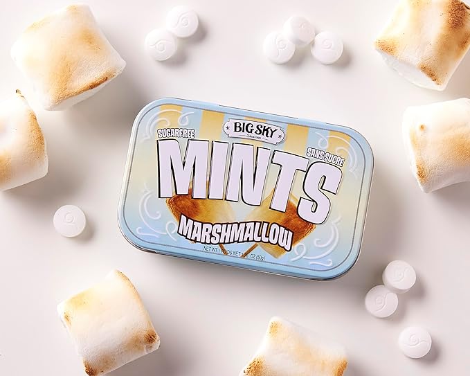 Big Sky Sugar Free Marshmallow Mint Tins: 6-Piece Box