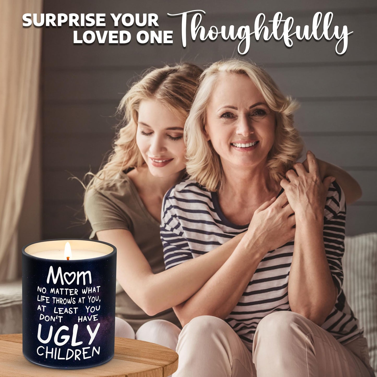 Mothers Day Gifts for Mom from Daughter, Son - Moms Birthday Gift Ideas, Cool Birthday Gift for Moms - Funny Mothers Day Candle, mom Soy Wax Candle