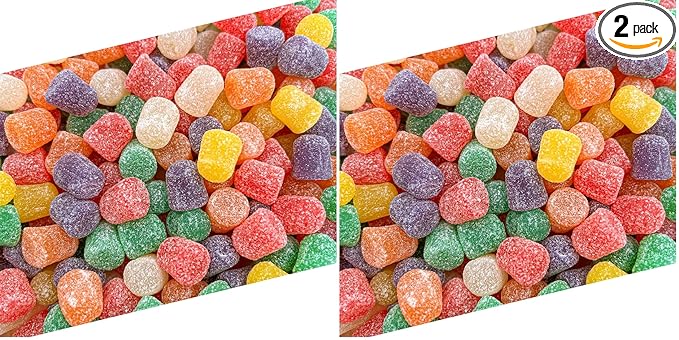 Spice Drops Candy | 3 Lb Bag | Assorted Spiced Gum Drops in Bulk | Jelly Candies in Clove, Wintergreen, Anise, Cinnamon, Peppermint, and Spearmint Flavors (Pack of 2)