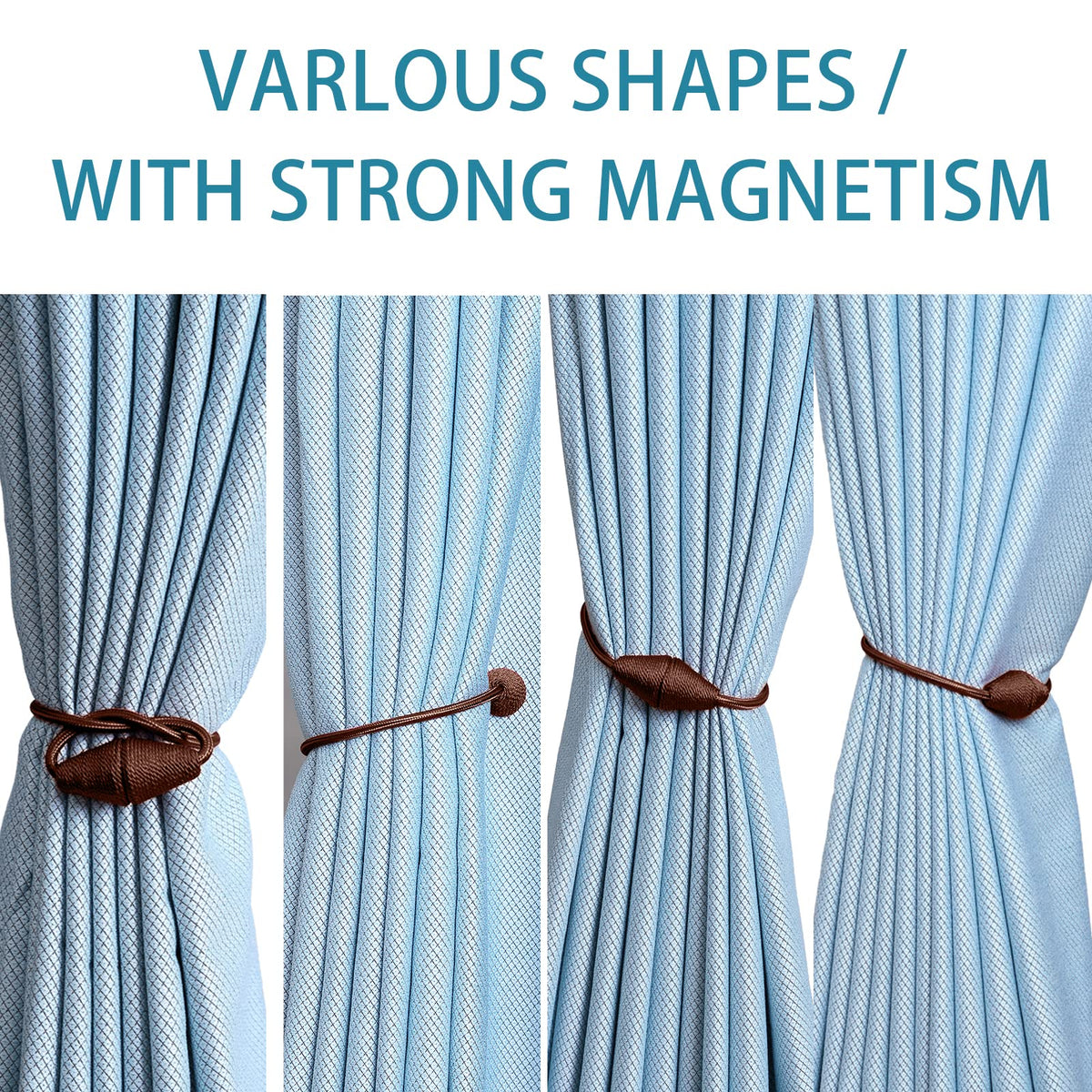 2 PCS Magnetic Curtain Tiebacks