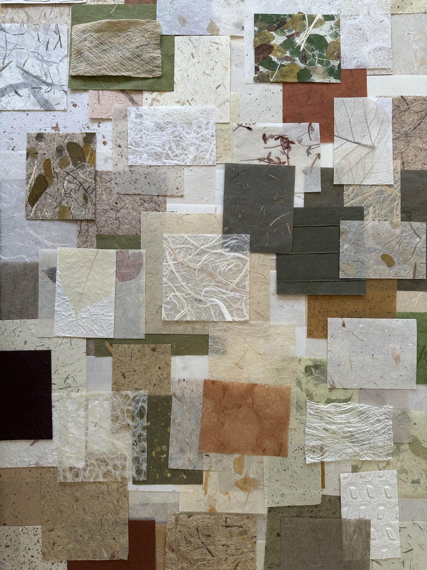 Kozo Studio - Mulberry Paper Scrap Pack Garden Grove Edition (100 Unique Pieces) | Premium Decorative Paper for Scrapbooking, Card Making, Collage, Mixed Media Crafts, and DIY Projects