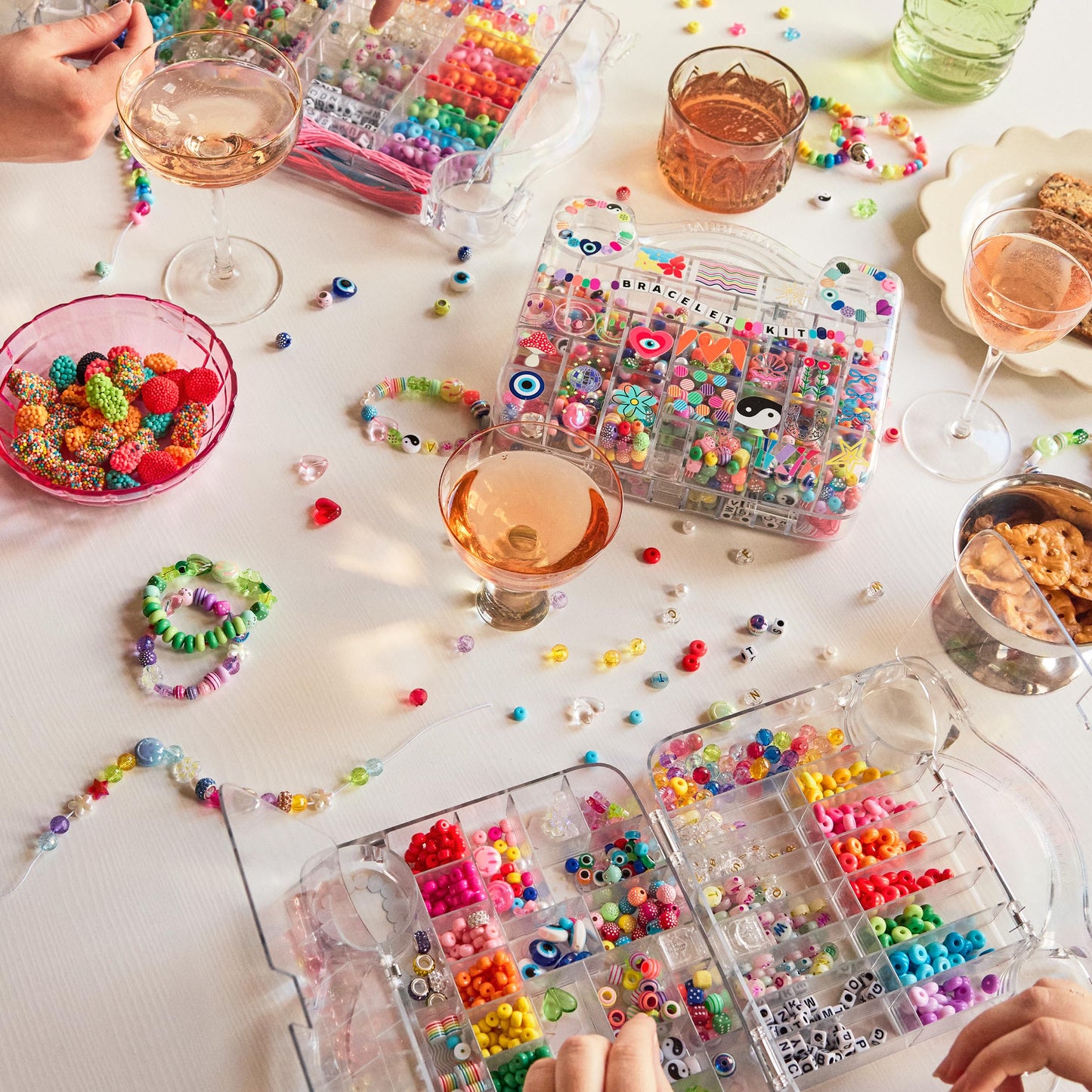 BaubleBar Ultimate DIY Bracelet Kit | 1000+ Pcs | Great for a Gift or Party | Bracelet Jewelry Making Kit with Beads