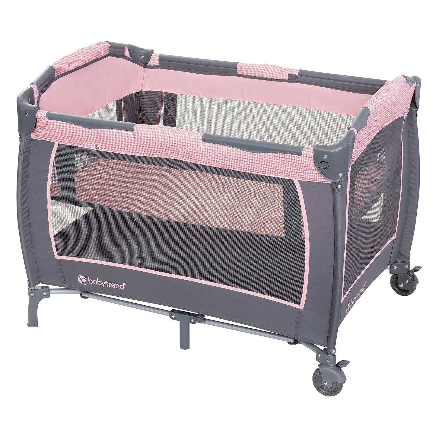 Baby Trend Passport Carriage Travel System with Bassinet, Changing Table, Toys, and Music Center, Dash Pink