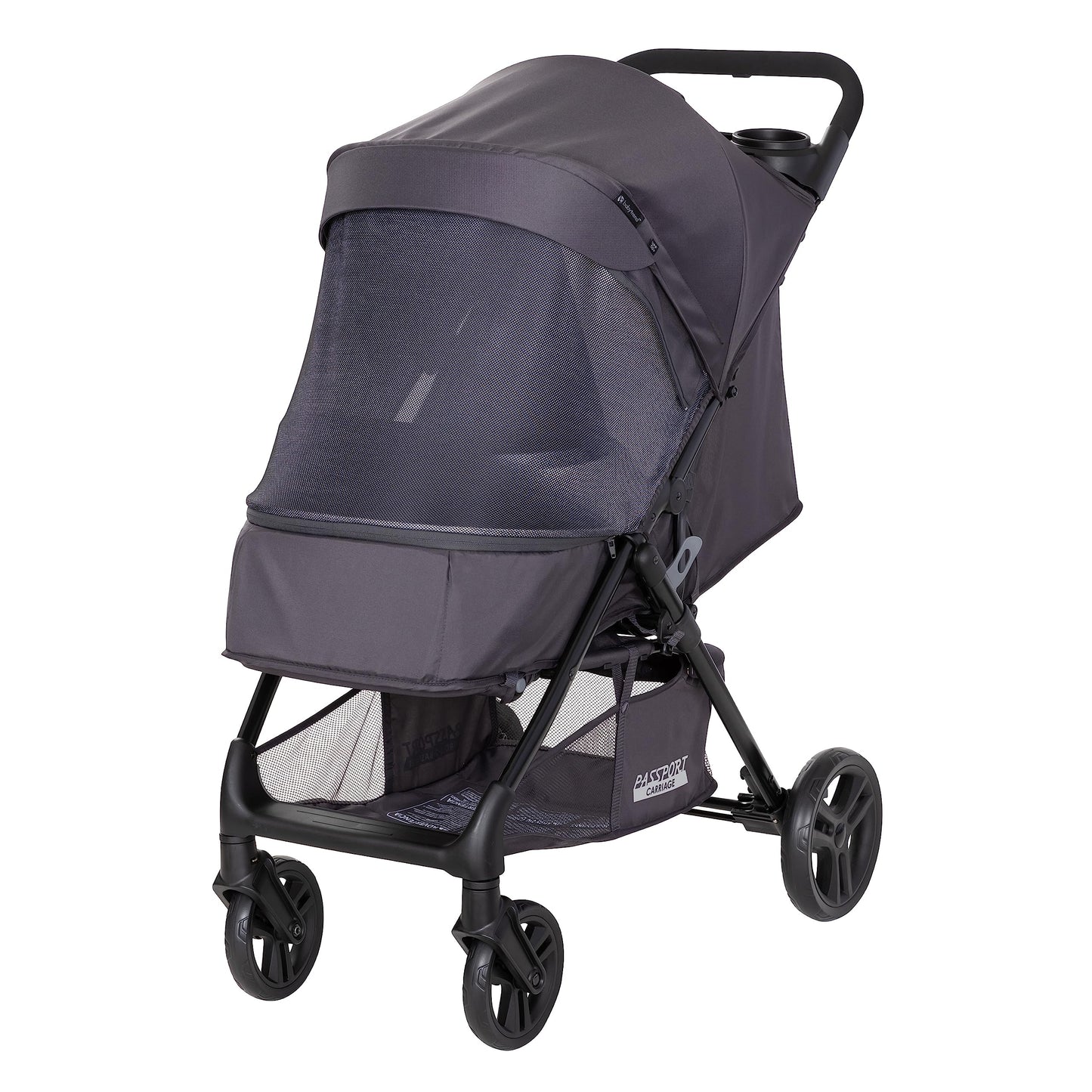 Baby Trend Passport Carriage Travel System with Bassinet, Changing Table, Toys, and Music Center, Dash Pink