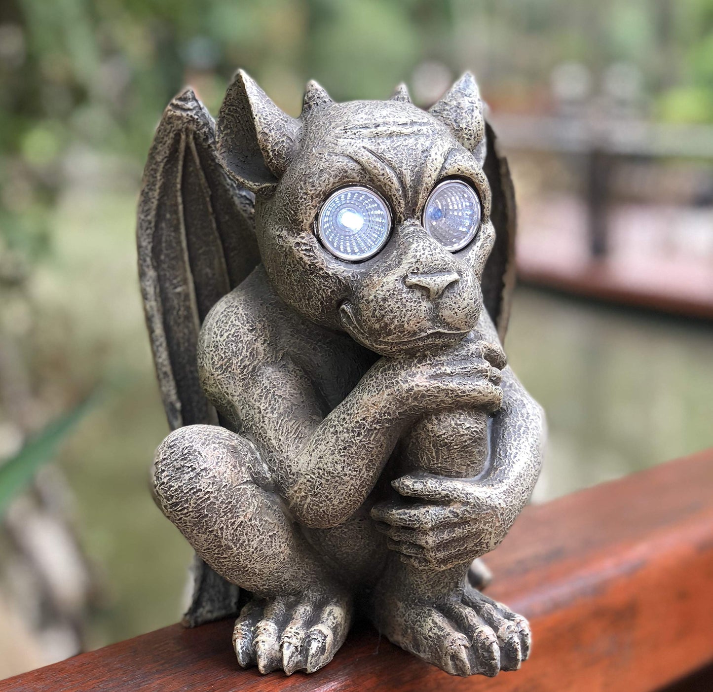 Bo-Toys Solar Powered Gargoyle Outdoor LED Garden Light Decor