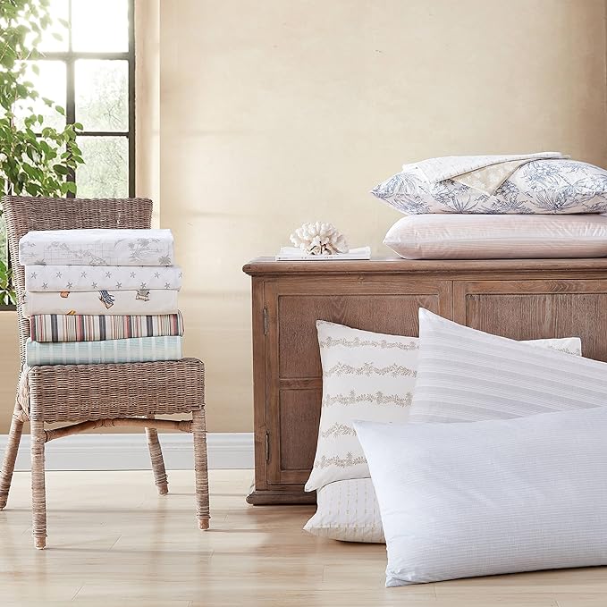 Tommy Bahama - Queen Sheets, Cotton Percale Bedding Set, Crisp & Cool, Stylish Bedding Set (Aloha Pineapple Green, Queen)