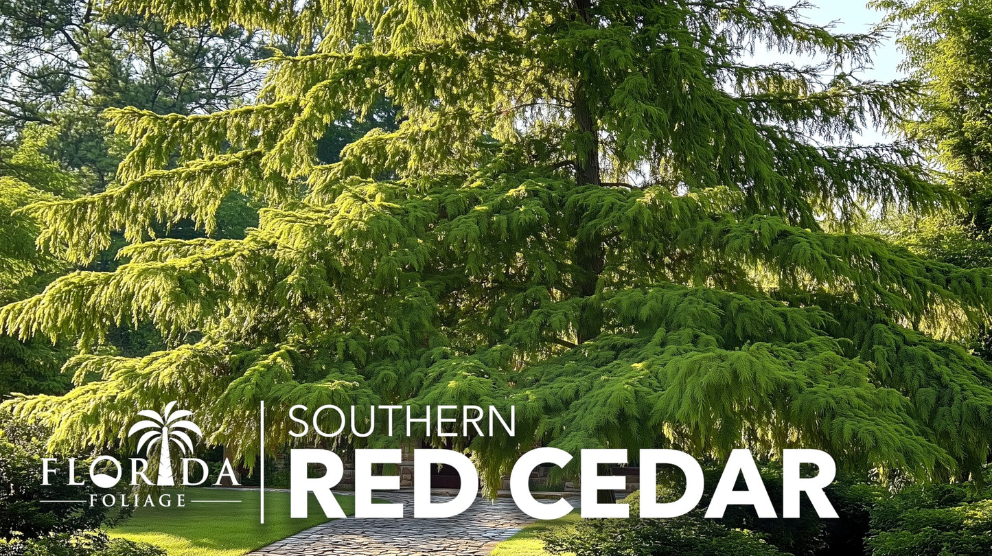 Southern Red Cedar | 10 Live Plants | Juniperus Virginiana Silicicola | Evergreen Privacy Trees | Native Landscape Plants