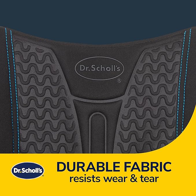 Dr. Scholl's UltraCool Gel-Infused Lumbar Seat Cushion for Car, Office, Home — Black