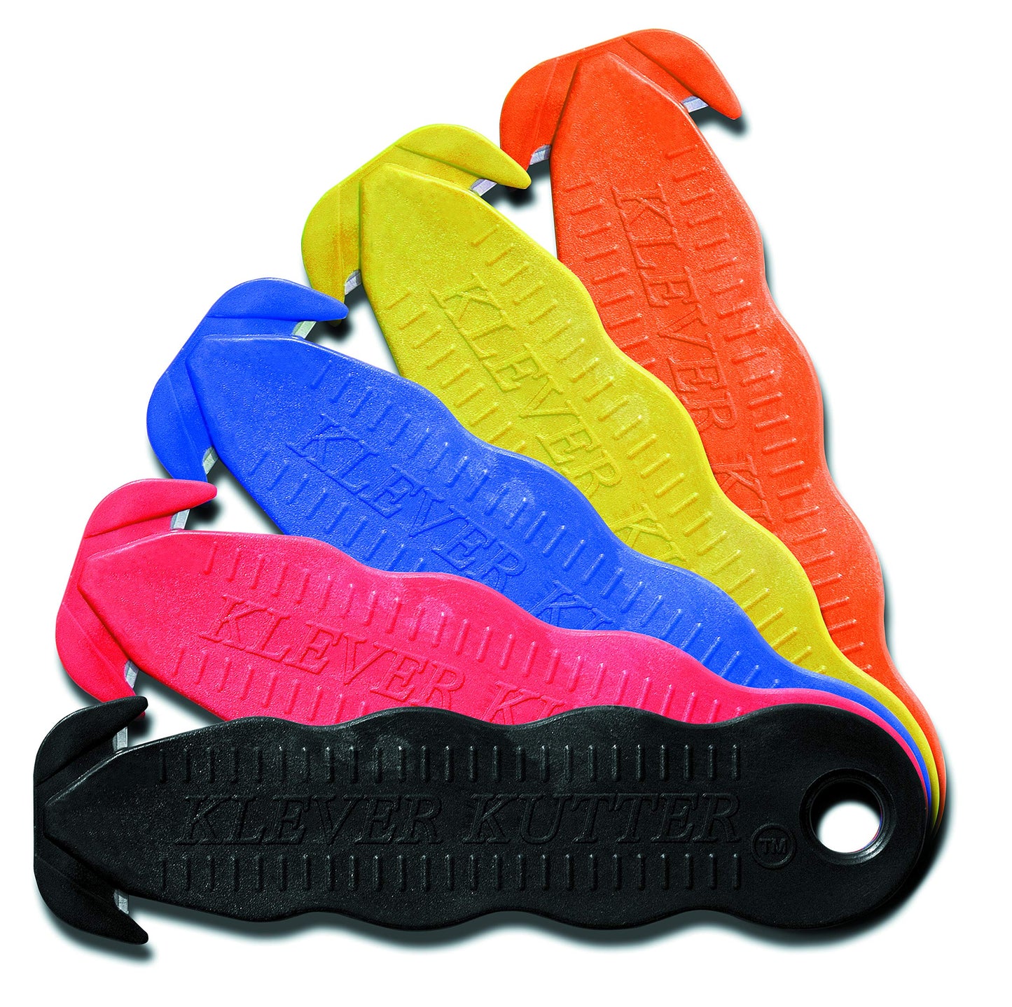 Klever Kutter Klever Innovations Cutter Stainless Steel Package Opener, Safety Utility Cutter Assorted Colors 5 pcs, KLEVER - 5/PACK MIX