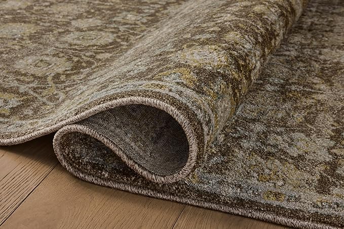 Loloi Magnolia Home by Joanna Gaines Mona Collection MOA-03 BARK/Natural 2'-6" x 4'-0" Accent Rug