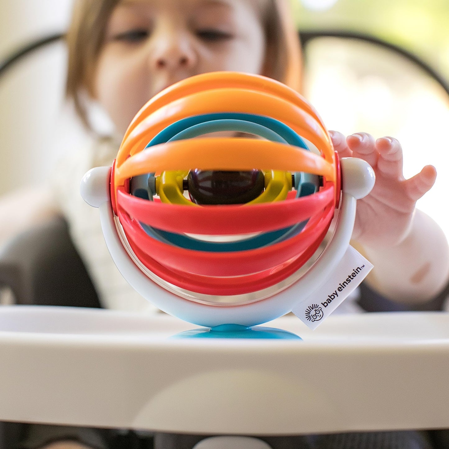 Baby Einstein Sticky Spinner BPA-Free High Chair Activity Toy, Ages 3 Months+