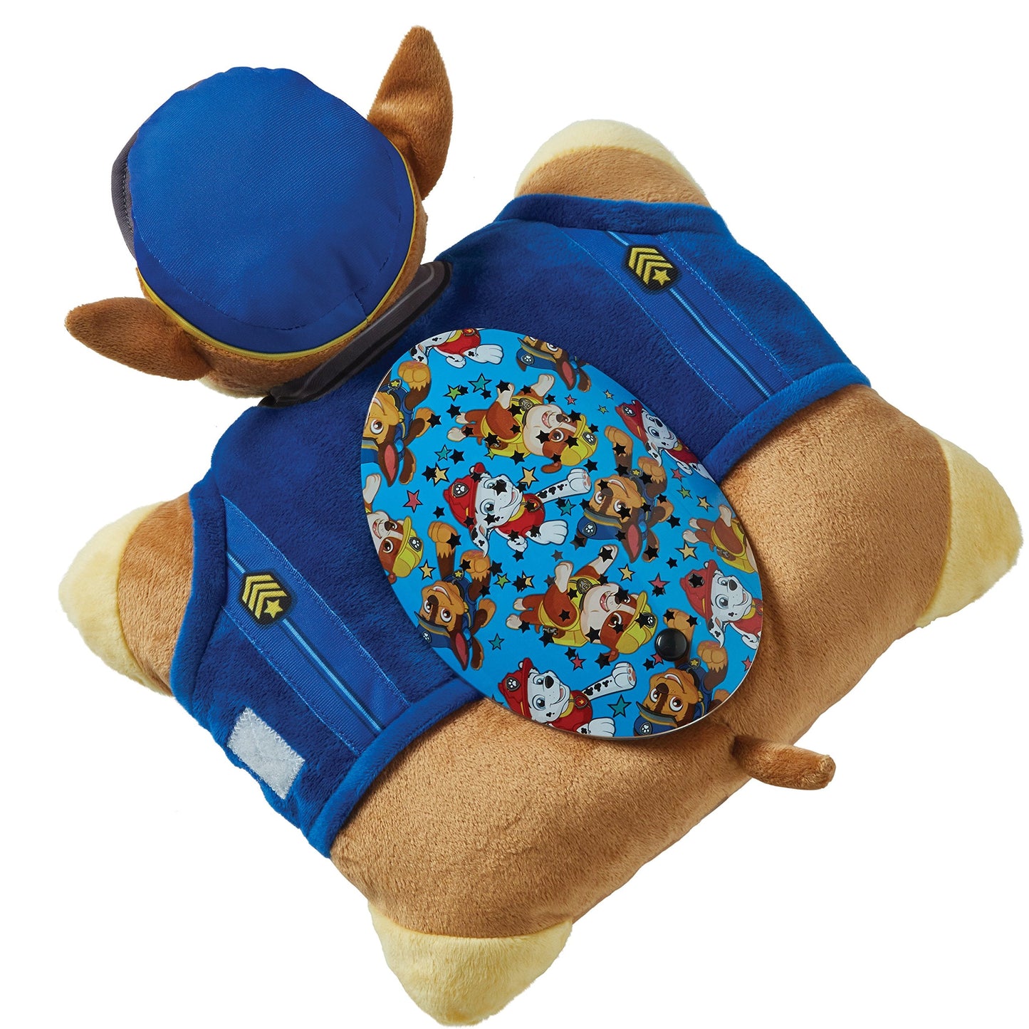 Pillow Pets 11 inch Paw Patrol Chase Sleeptime Lite, Nickelodeon Stuffed Animal Nightlight, Plush Toy Gift for Kids