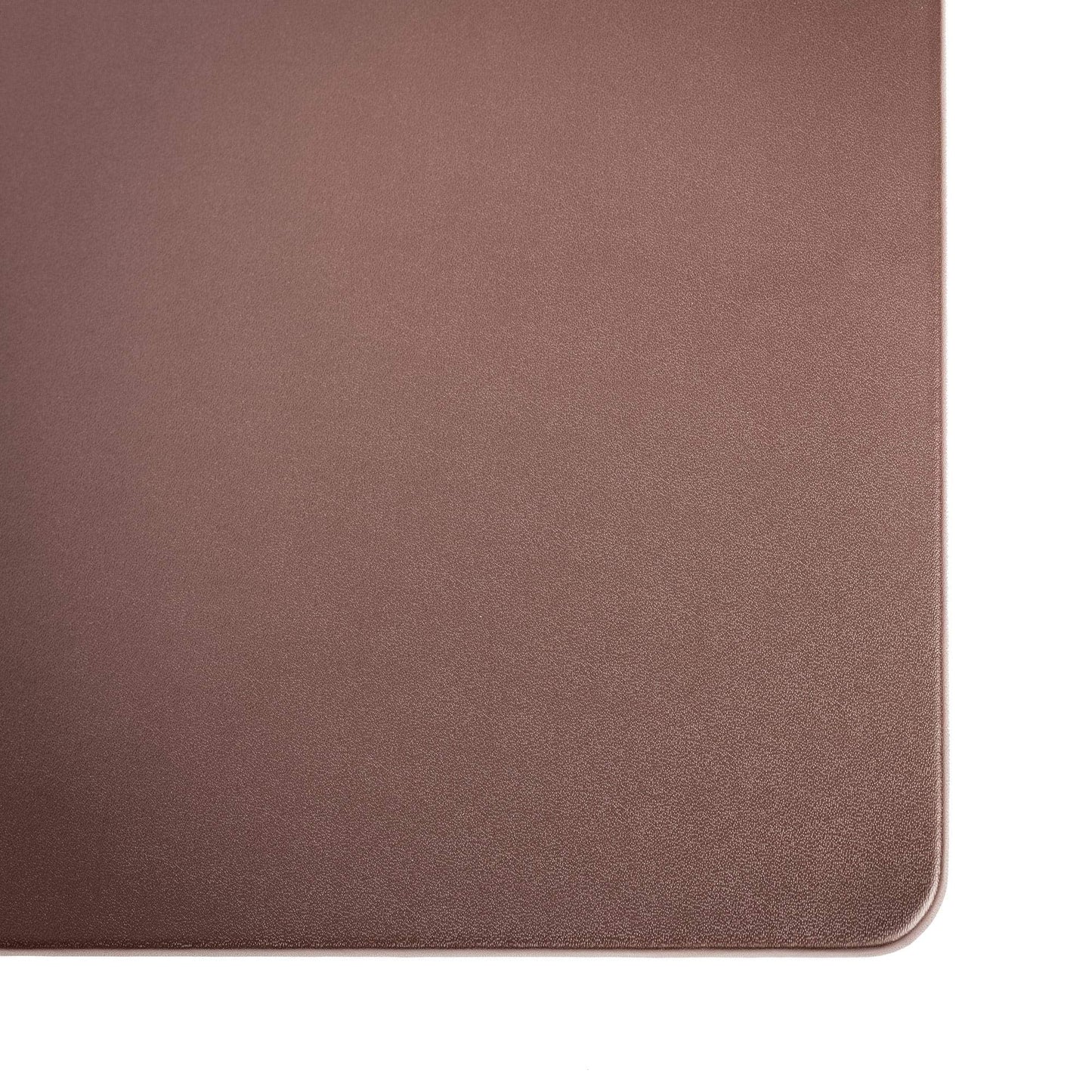 DACASSO Leatherette Conference Table Pad - Luxury Leather Desk Blotter for Writing - Padded Executive Desk Surface Protector - (Chocolate Brown, 38 x 24)