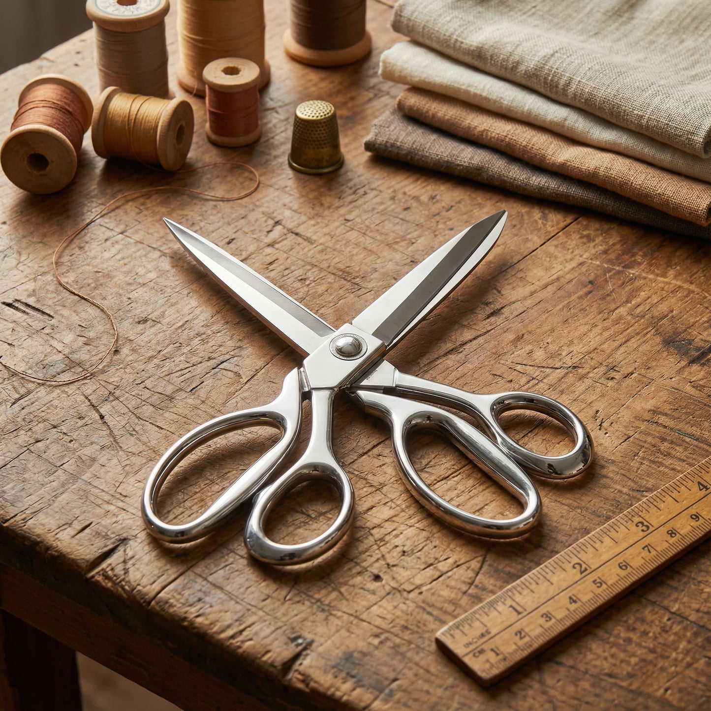 Duolemeng 10.5 Inch Heavy Duty Fabric Scissors, Professional Sharp Stainless Steel Sewing Shears with Ergonomic Grip for Tailors, Dressmakers Artists Ideal for Cutting Leather Craft embroidery