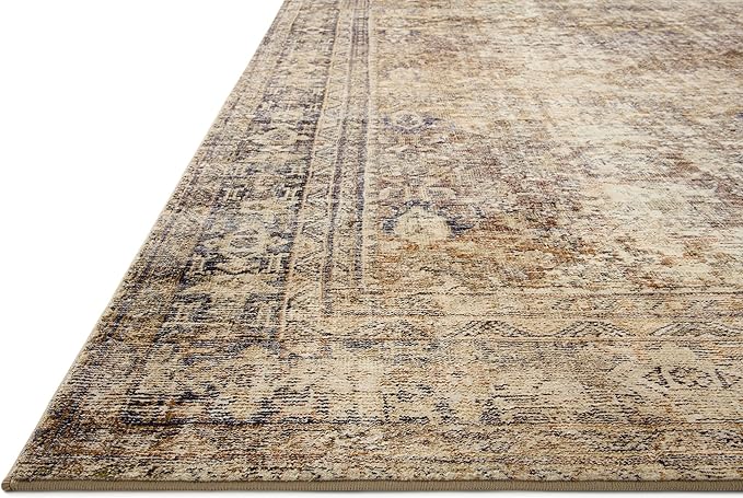 Loloi Amber Lewis Morgan Collection MOG-01 Sunset/Ink 2'-0" x 5'-0" 38" Thick Accent Rug feat. CloudPile, Neutral, Room Décor, Vintage Inspired, Livingroom, Bedroom, Dining Area