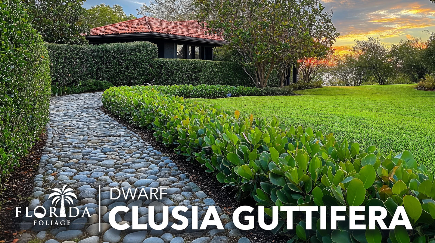 Clusia Guttifera Small Leaf | 10 Live Plants | Clusia guttifera | Privacy Hedge Plants | Evergreen Shrub for Tropical Landscaping
