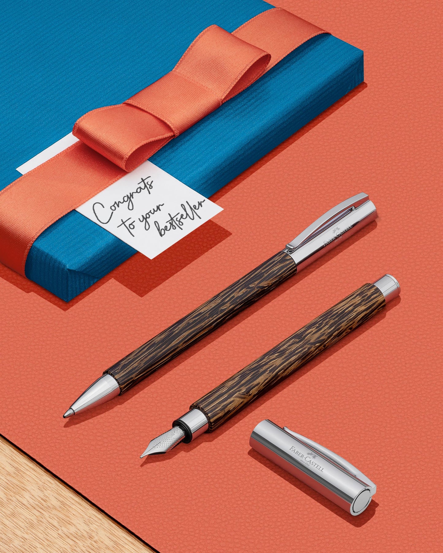 Faber Castell 148150 Oil-based Ambition Cocos Wood Palm Wood Ballpoint Pen