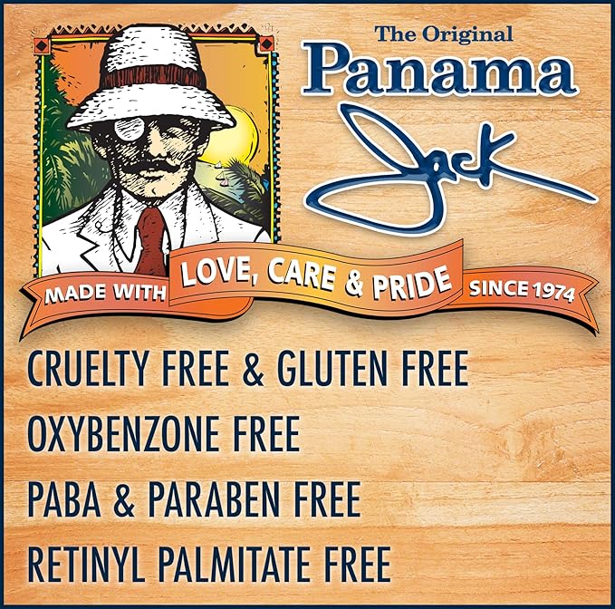 Panama Jack Sunscreen Lip Balm - SPF 45, Broad Spectrum UVA-UVB Sunscreen Protection, Prevents & Soothes Dry, Chapped Lips, Vanilla, Pack of 2