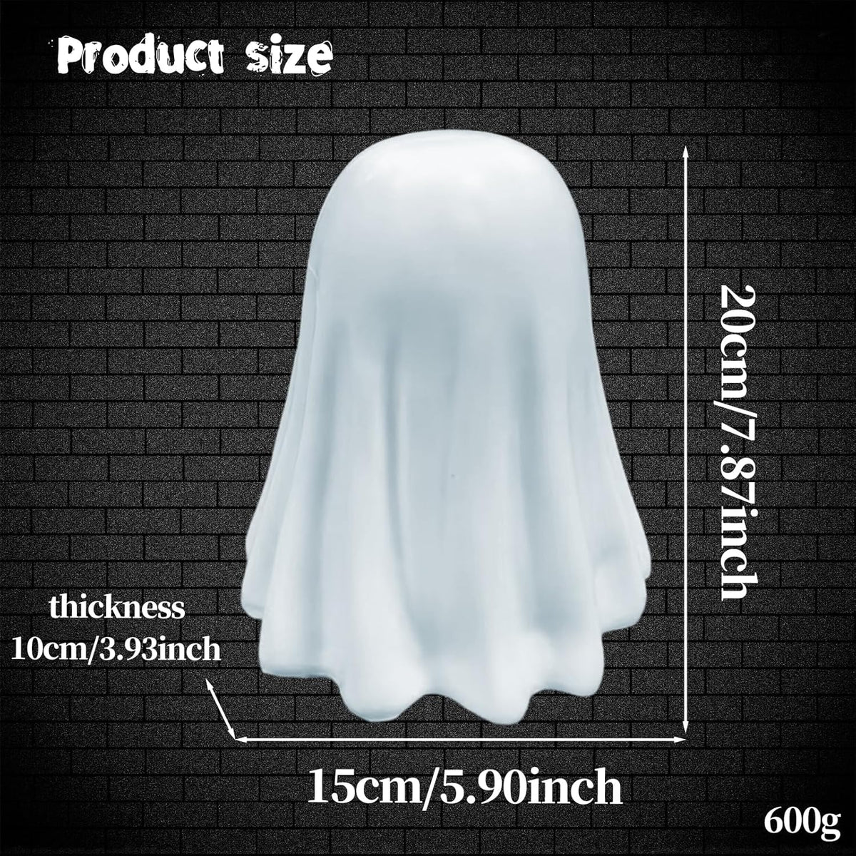 babyye Halloween Ghost Figurine, Spooky Resin Finger Statue, Porch and Indoor Spooky Home Halloween Decorations Indoor