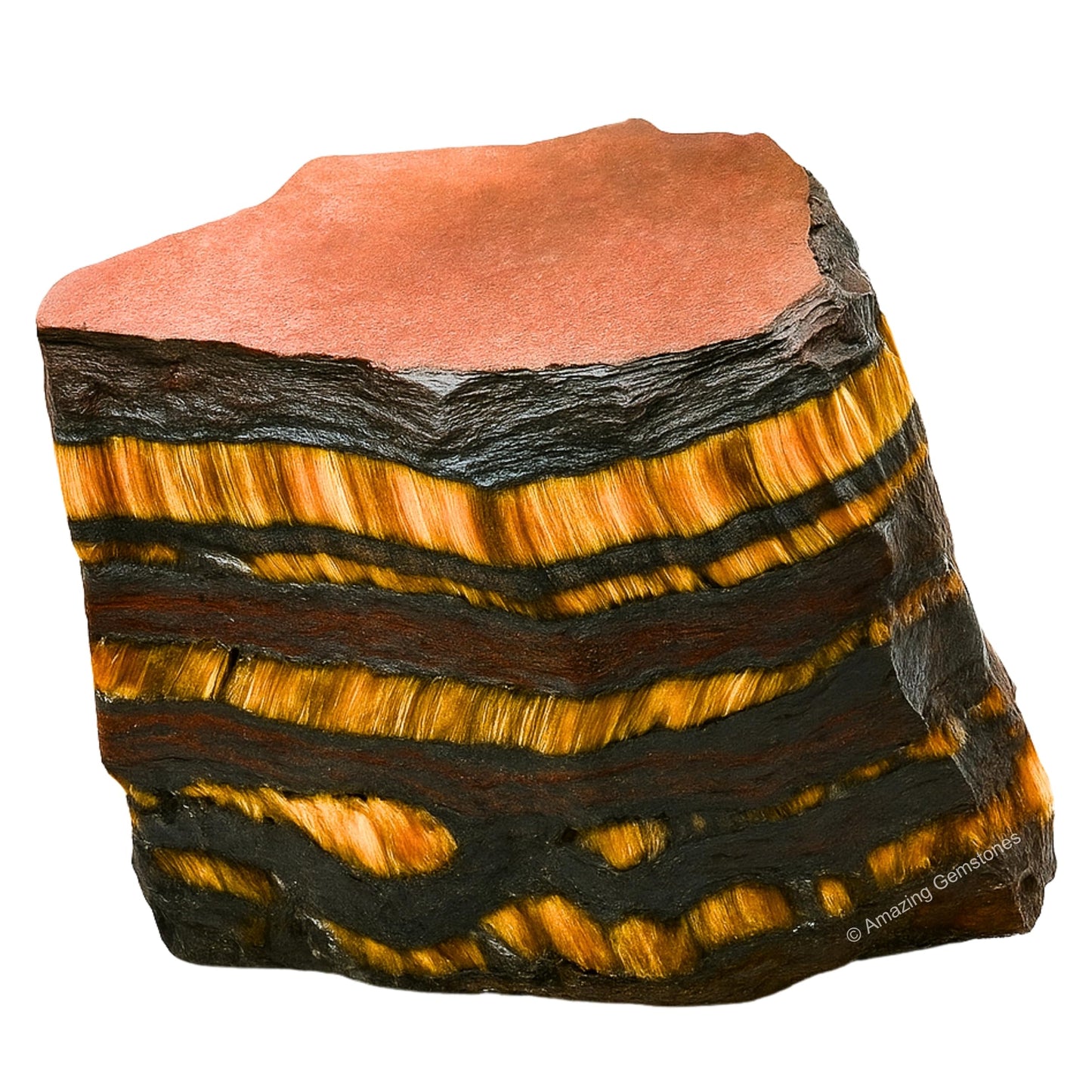 Amazing Gemstone 2 Pieces Iron Tiger Eye Raw Crystals and Healing Stones, Natural Rocks for Tumbling and DIY Raw Stones and Crystals