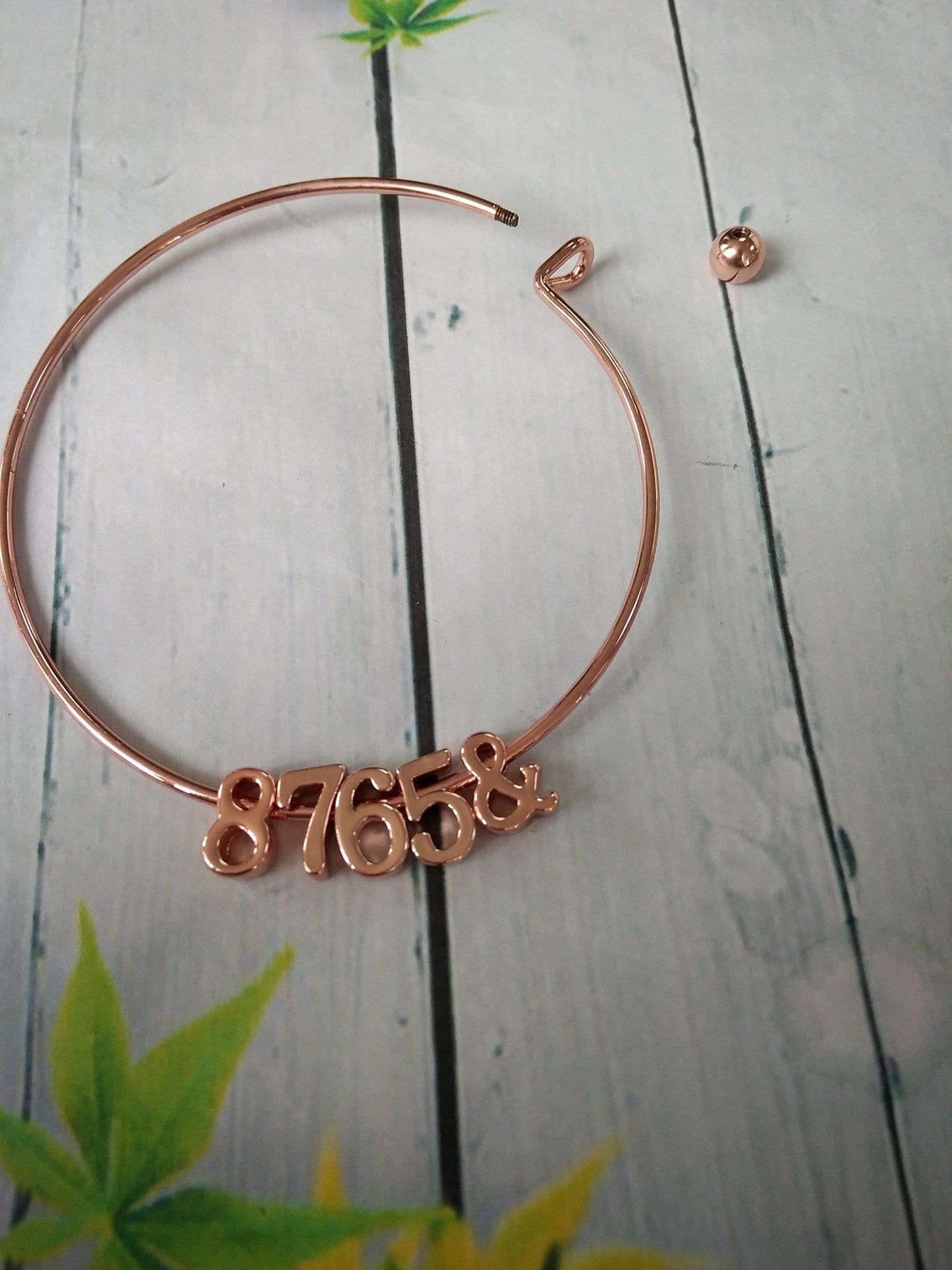 Dainty Personalized 5678 Bracelet Dance Gift Gold Bangle for Dancer (Gold)