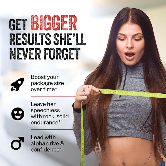 Boost for Him Male Enhancement Pills - Increase 2" in 60 Days with Our Enlargement and Enhancing Formula, Testosterone Booster for Men, Promote Size, Strength, Energy, Stamina, Last Longer Drive