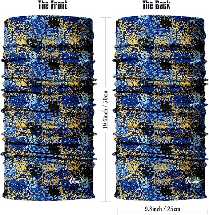 Obacle Neck Gaiter Face Mask Bandana for Dust Wind Sun Protection for Men Women