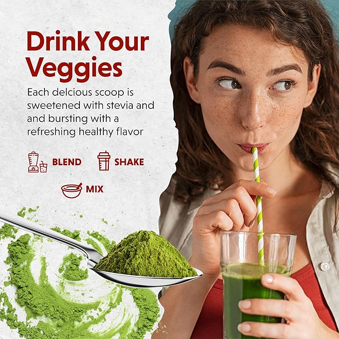Barlean's Organic Greens Powder, Fruits and Veggies Superfood Supplement with Green Food Protein, Probiotic Blend and Fiber for Athletic Endurance and Daily Health, 8.47 oz