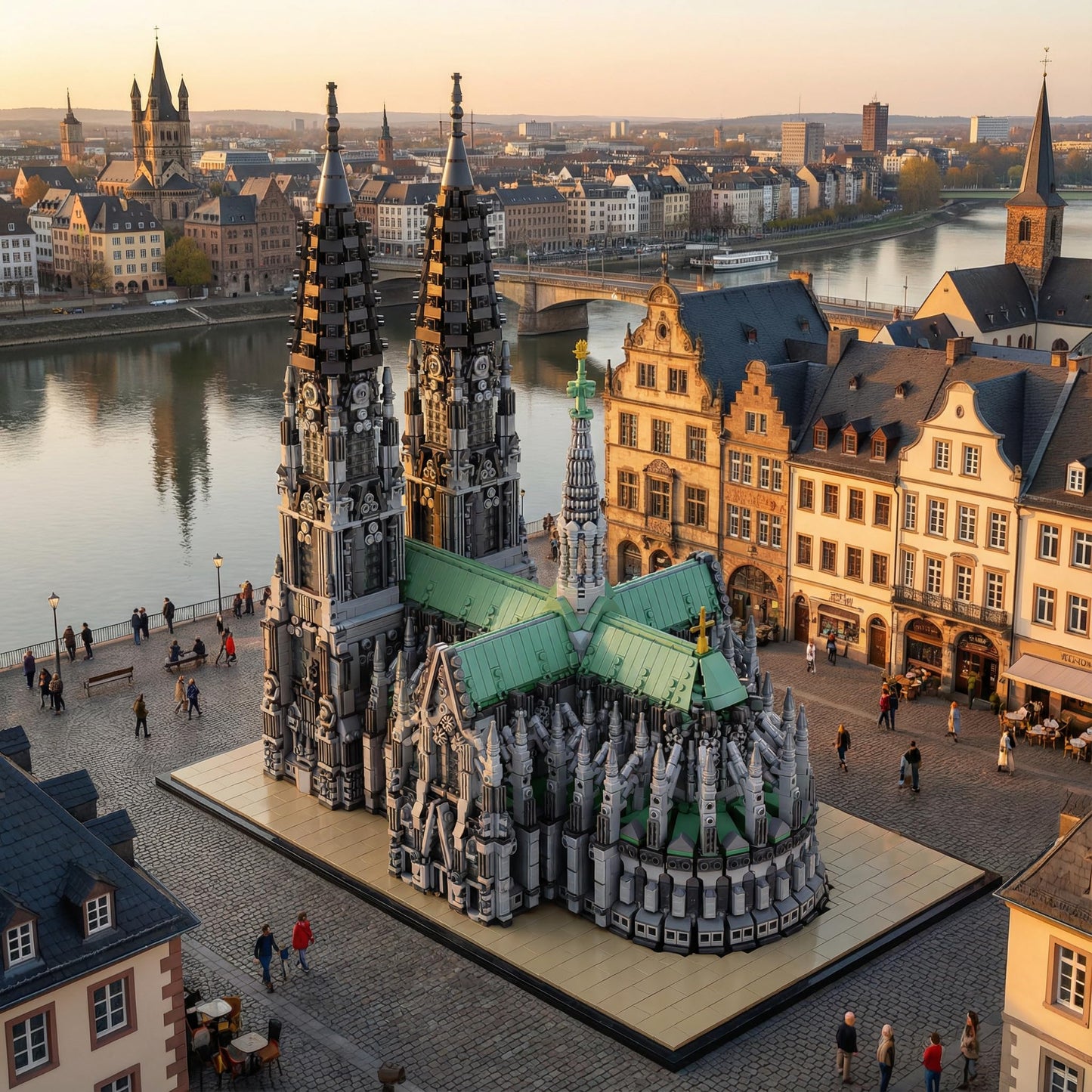 BBTiloBrix Cologne Cathedral Building Block Set, MOC Gothic Architecture Model, Advanced Building Kit, Authentic Replica of Germany’s Church Iconic Landmark, Large Display Dec for Adults(8614Pieces)