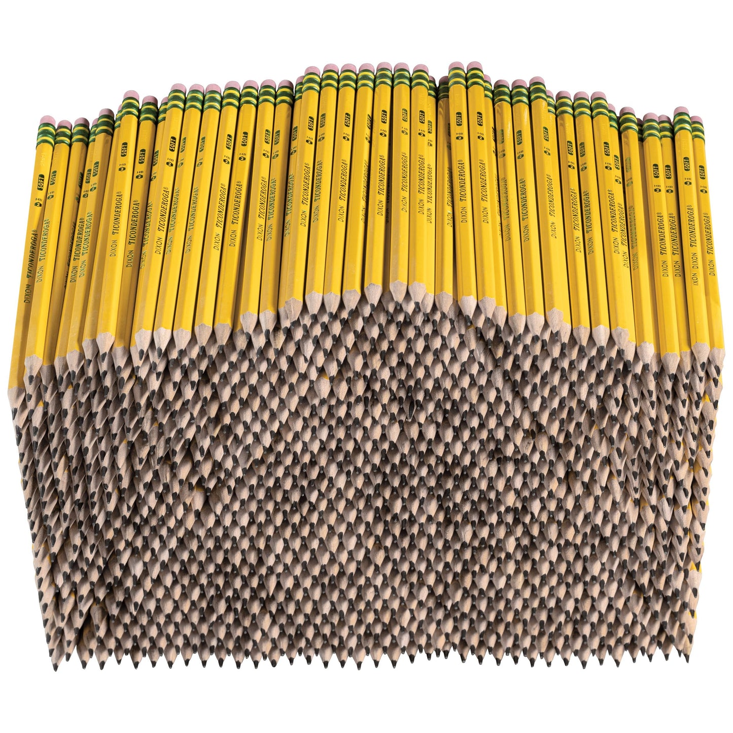 Ticonderoga Wood-Cased Pencils, Pre-Sharpened, 2 HB Soft, Yellow, 1000 Count