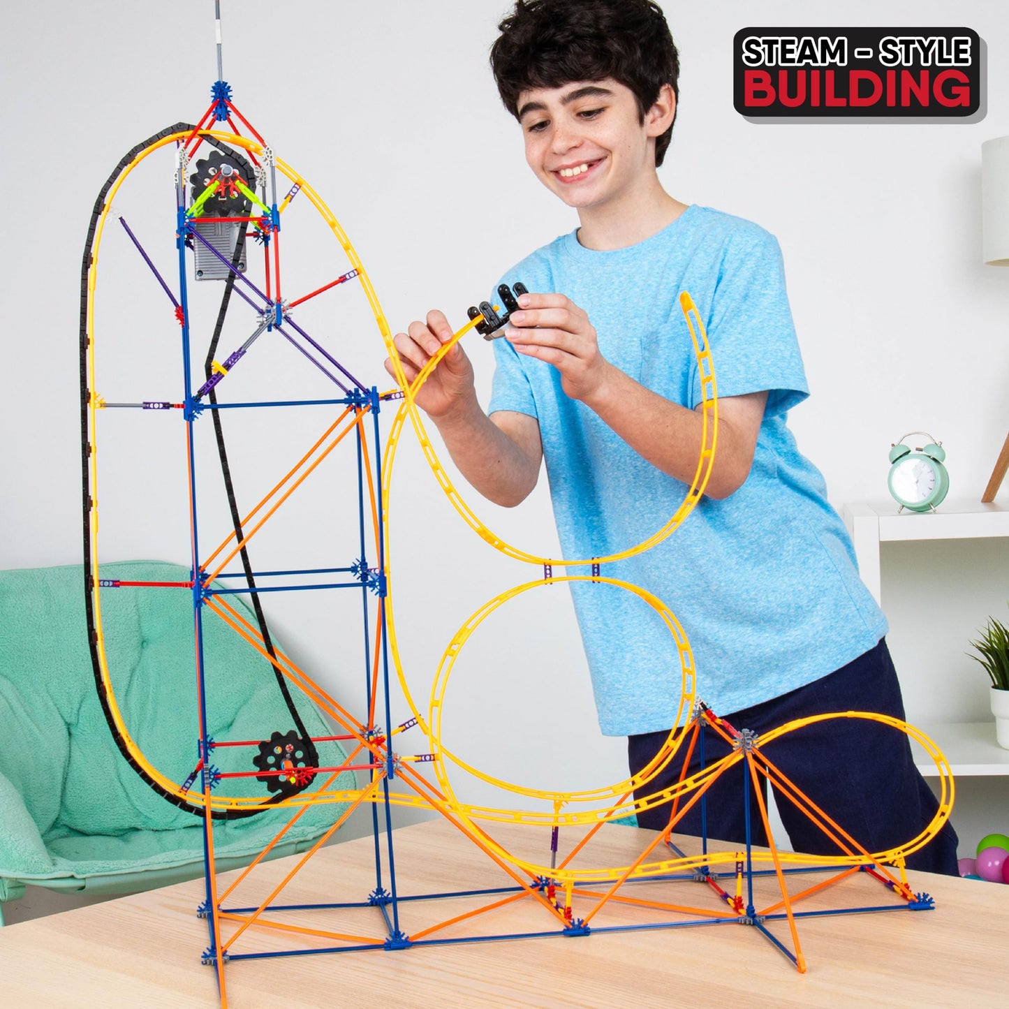 K'NEX - Amazin' 8 Coaster ‚ STEM Building Set, Kid Construction, Creative Play Toy‚ Ages 9+