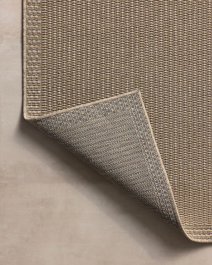 Loloi Chris Loves Julia Providence Collection PRC-02 Natural/Sand 7'-6" x 10', .12" Pile Height, Indoor/Outdoor Area Rug
