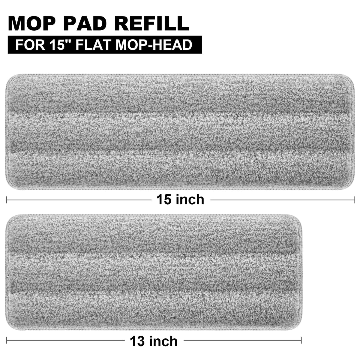 Microfiber Replacement Pad for 15" Flat Mop System