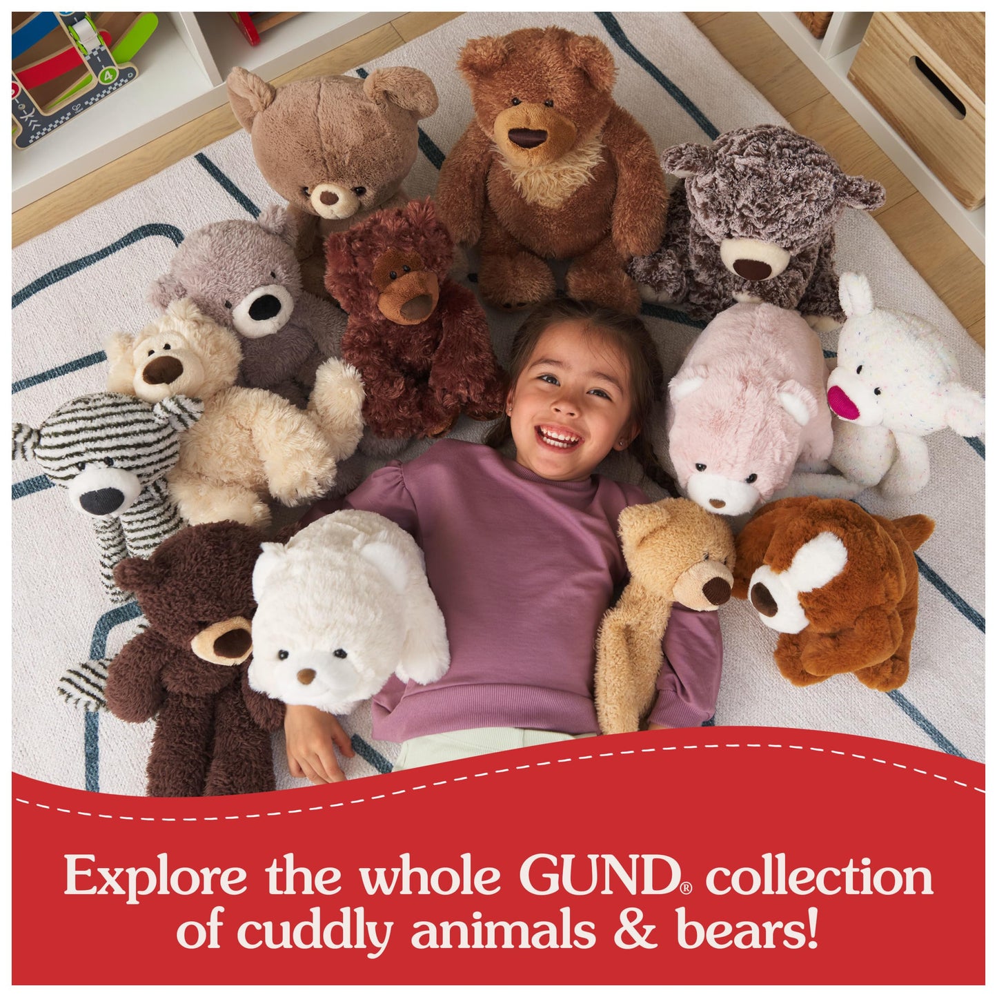 GUND Toothpick Classic Teddy Bear, Premium Stuffed Animal for Ages 1 and Up, Beige, 15”
