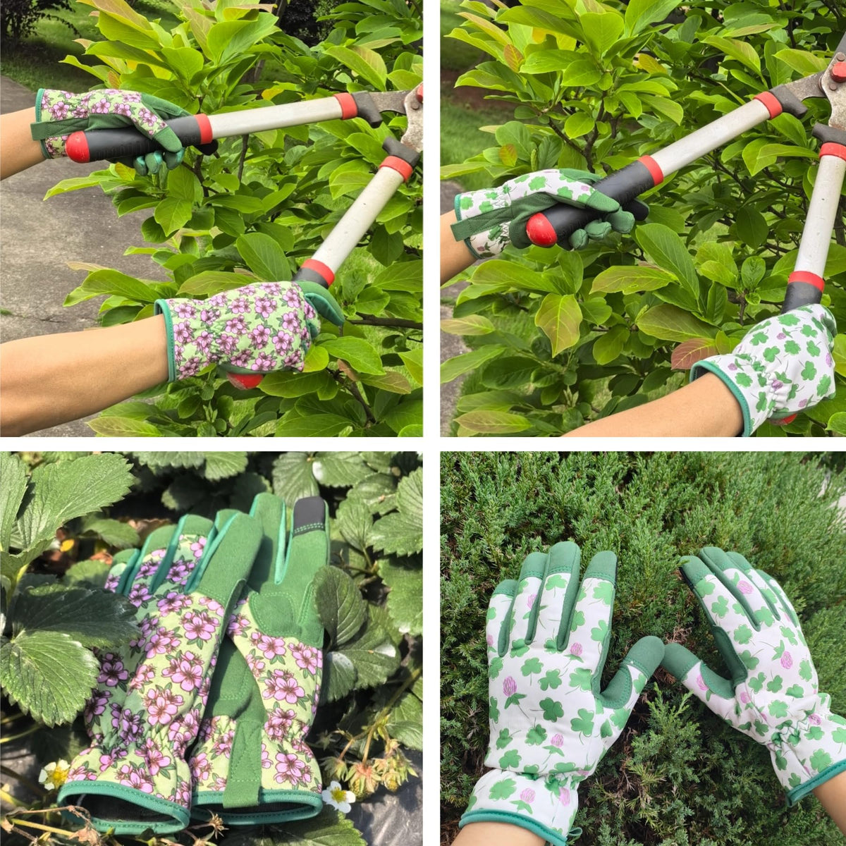 Spandex&Synthetic Leather Gardening Gloves