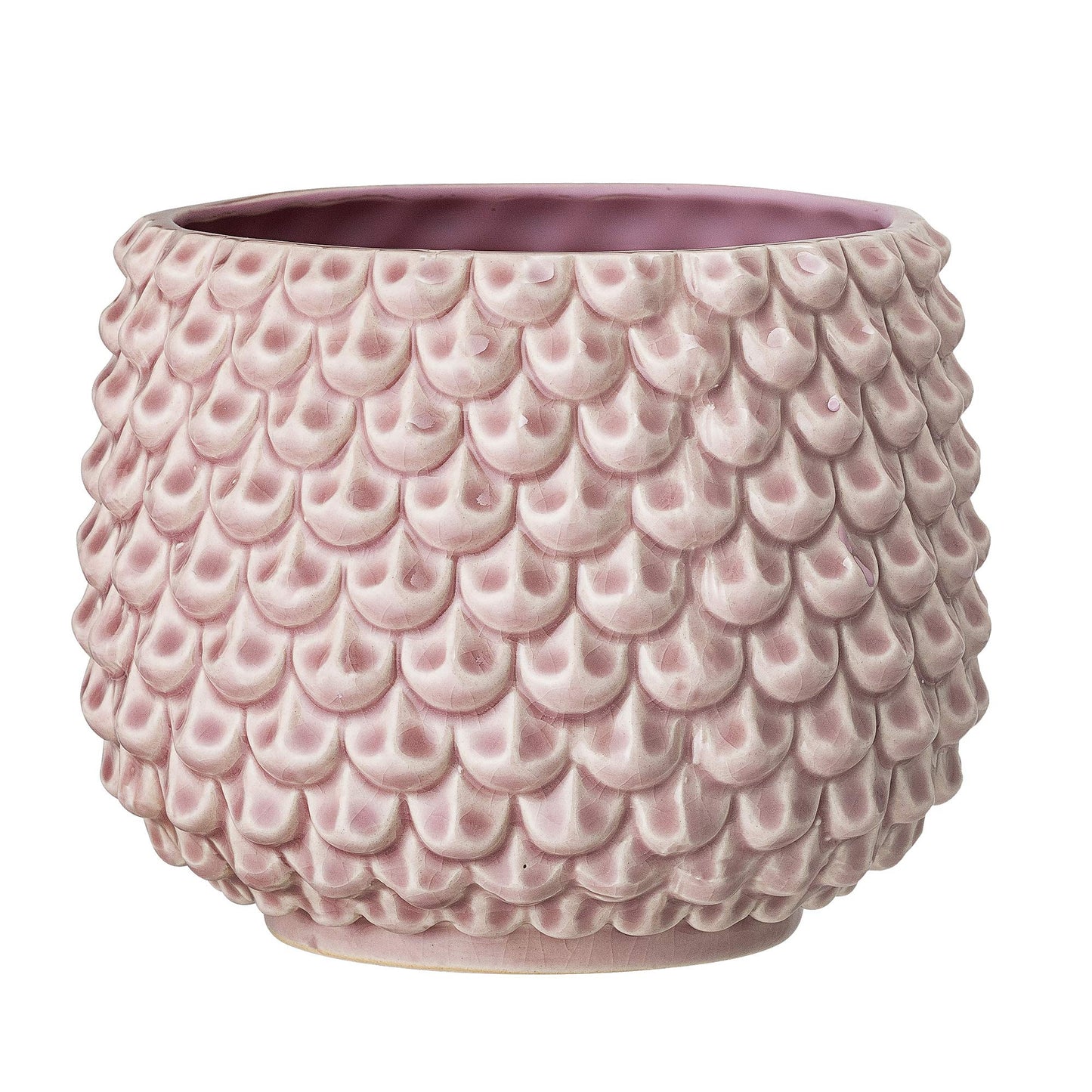 Bloomingville Stoneware Flower Pot Pinecone, Planter, 6,5'', Rose