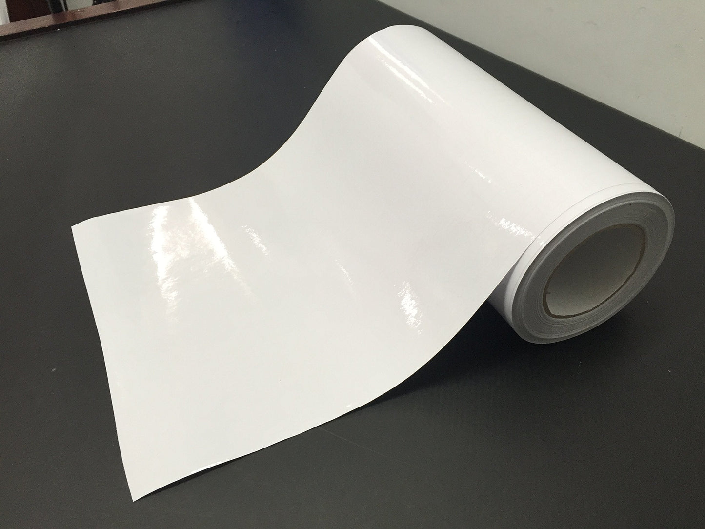 High Gloss Clear Vinyl Transfer Paper Self-Adhesive 12" x 5ft Roll w/Grid Backing 3mil (5 Rolls)