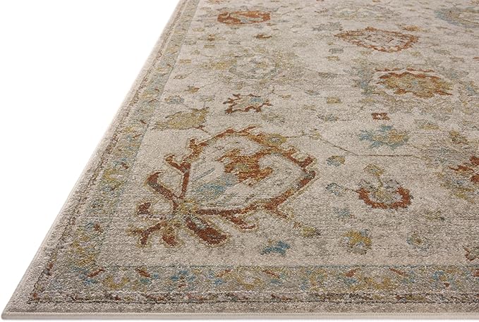 Loloi Magnolia Home by Joanna Gaines Mona Collection MOA-02 Oatmeal/Multi 8'-10" x 12' Area Rug