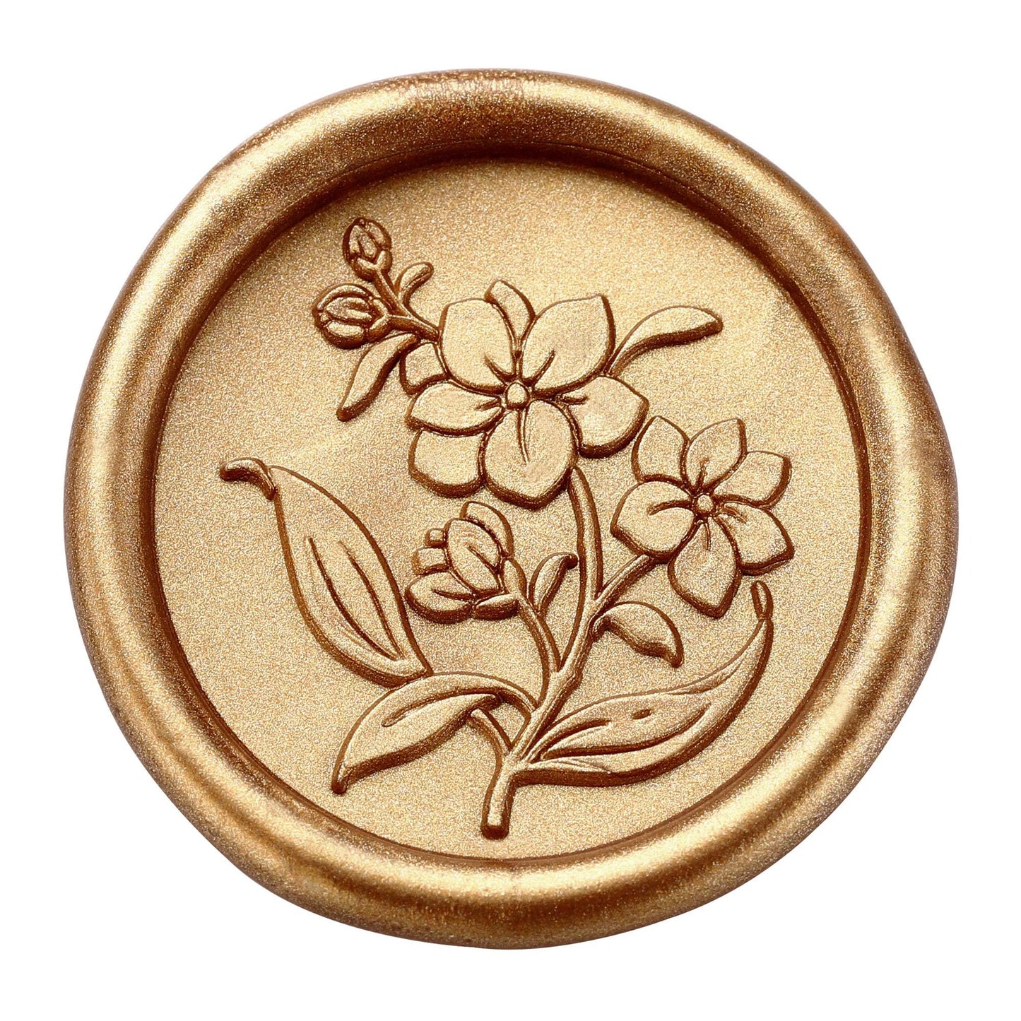 Yoption Orchid Flowers Wax Seal Stamp Kit with Sealing Wax Sticks and Gift Box for Wedding, Party Invitations, Christmas, Envelopes