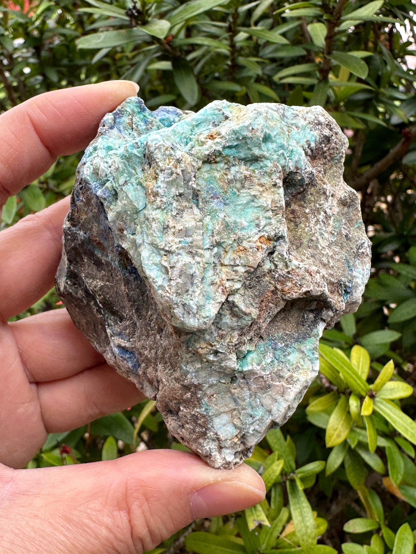 GAF TREASURES XL Raw Azurite, 3-4" Natural Rough Azurite Healing Crystal, 0.5-1 lb