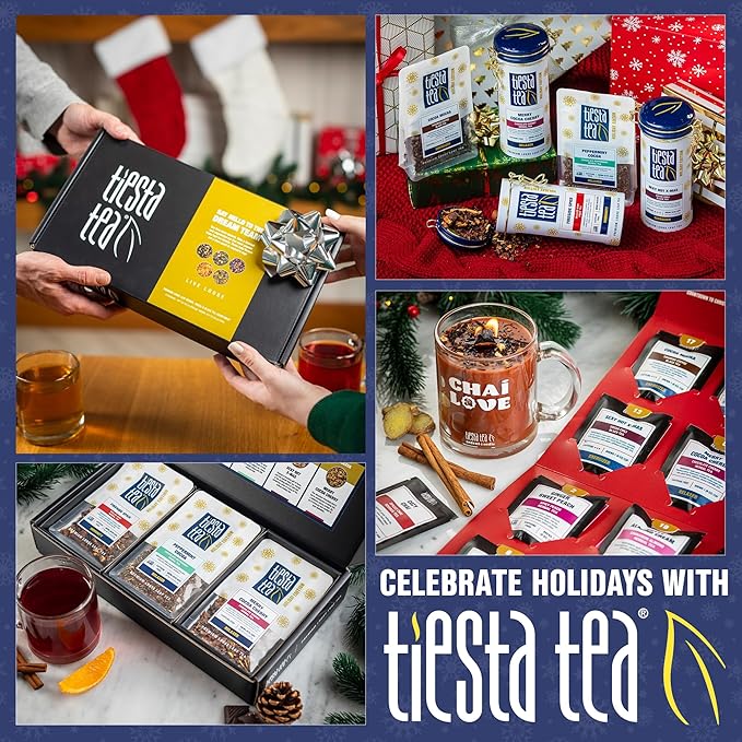 Tiesta Tea - Yerba Mate, Loose Leaf, Traditional Green Maté Tea, Premium High Caffeinated Blend, Make Hot or Iced, Brews Up to 200 Cups, Rich Flavors, 12oz Resealable Bulk Pouch