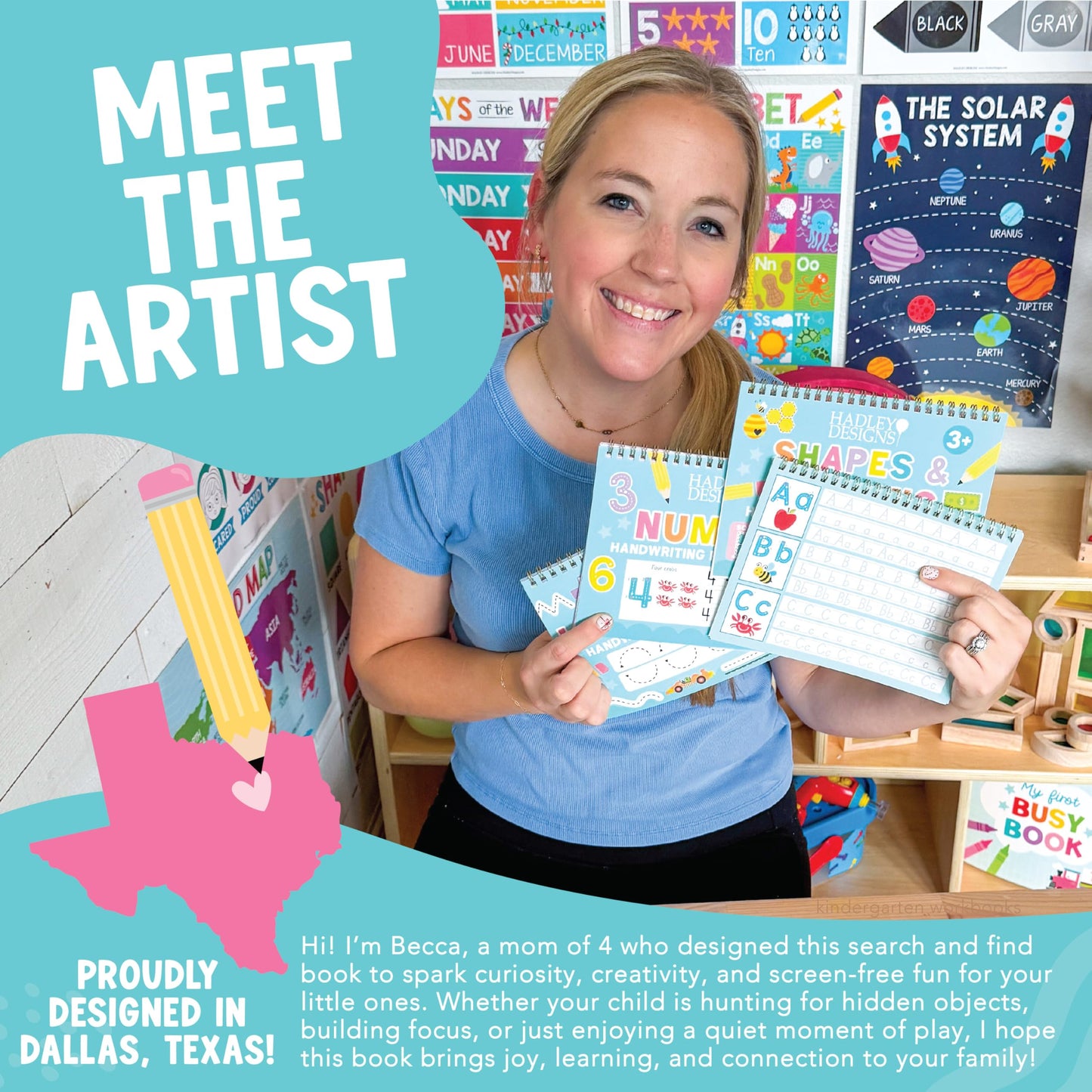 Hadley Designs Magic Grooved Writing Practice for Kids- Preschool Learning Activities, Letter Tracing for Kids Ages 3-5, Magic Book Handwriting Practice, Kindergarten Workbooks, Pre K Graduation Gifts
